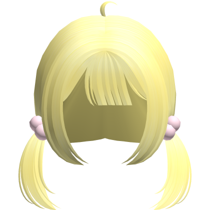 yellow cutecore mini twin tail pigtails