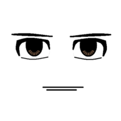 Anime Face,Brown eyes Roblox decal