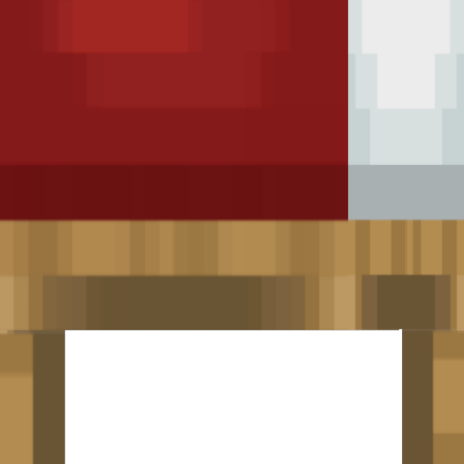 HD Minecraft Red Bed Side 2 Roblox decal