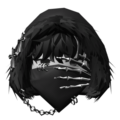 Black Hood and Skeleton Hand w/ Chains