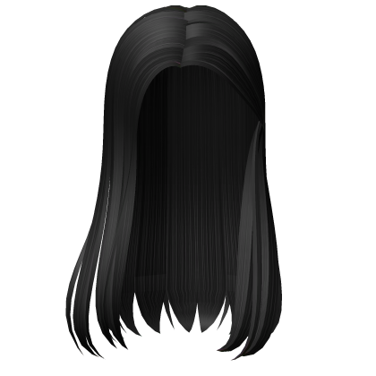 Black Straight School Girl Hair Roblox item