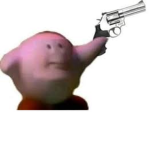 korby with a gun