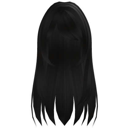 Dark Brown Long Straight Cute Doll Hair Roblox item