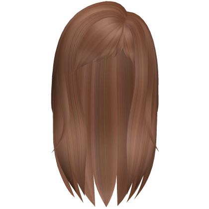Hair Brown Girl with Bangs Side Part Medium cia Roblox item