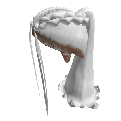 Twin Braids Ponytail [Silver] Roblox item