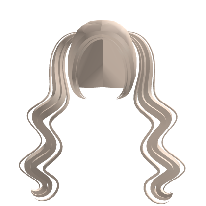 . ‿ ♡ light blonde long wavy babydoll pigtails Roblox item