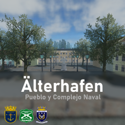 Pueblo y Complejo Naval de Älterhafen, Alemania.
