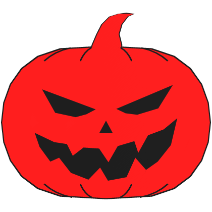 Glowing Halloween Pumpkin Red Black Roblox item