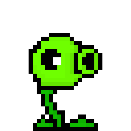 Pixel Peashooter Roblox decal