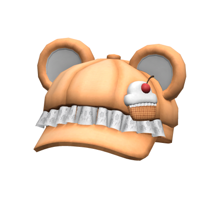 [NEW 🚨] Orange Cupcake Ruffled Cute Bear Cap