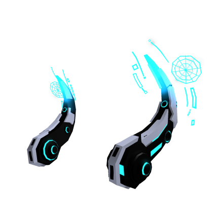 Glowing Neon Cyber Scorpion Horns