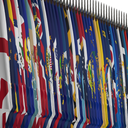 US State & Territory Flags