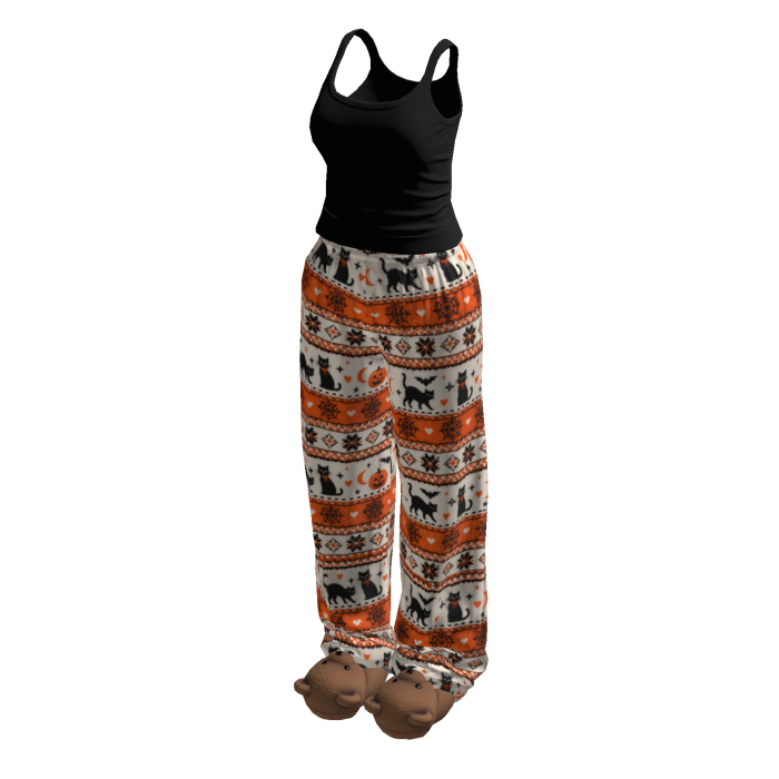 Stylish Pyjama Set w Bear Slippers