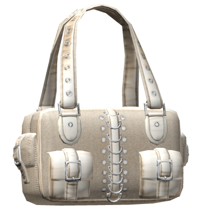 Beige Gothic Buckle Shoulder Bag 3.0