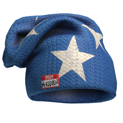 M11! - Oversized Blue Beanie Stars Roblox item