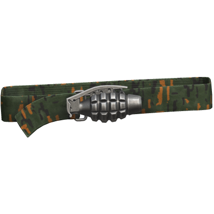 Y2k Grunge Grenade Belt Camo 1.0
