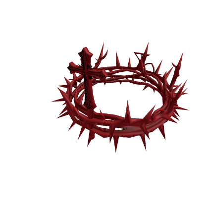crimson red thorned crown