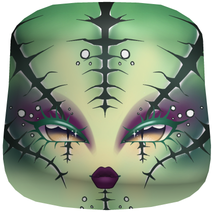 Green And Purple Snake Medusa Mask ୨ৎ °