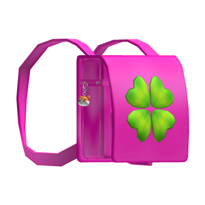 ♡ pink hamtaro hamster clover kawaii randoseru