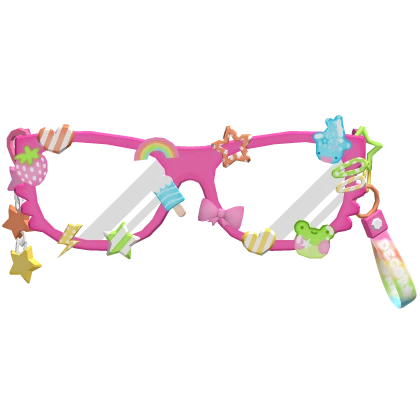 kawaii neon colorful harajuku decora glasses | Roblox Item