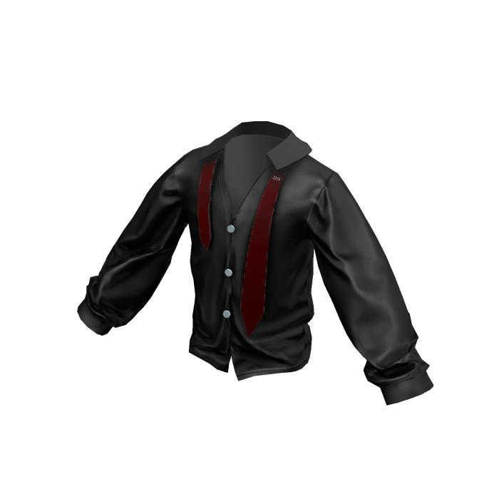 Casual Tie Shirt(Black)