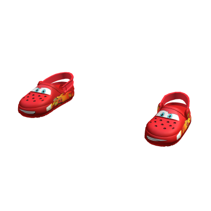 Lightning McQueen Crocs Back Strap Down thumbnail