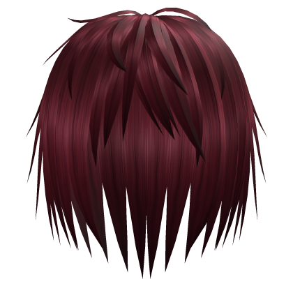 red long emo scene spiky hair Roblox item