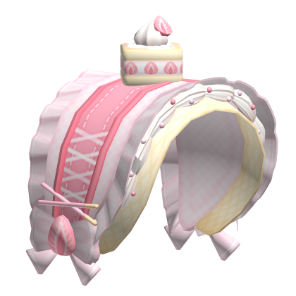 ʚ kawaii ruffle strawberry shortcake lolita bonnet