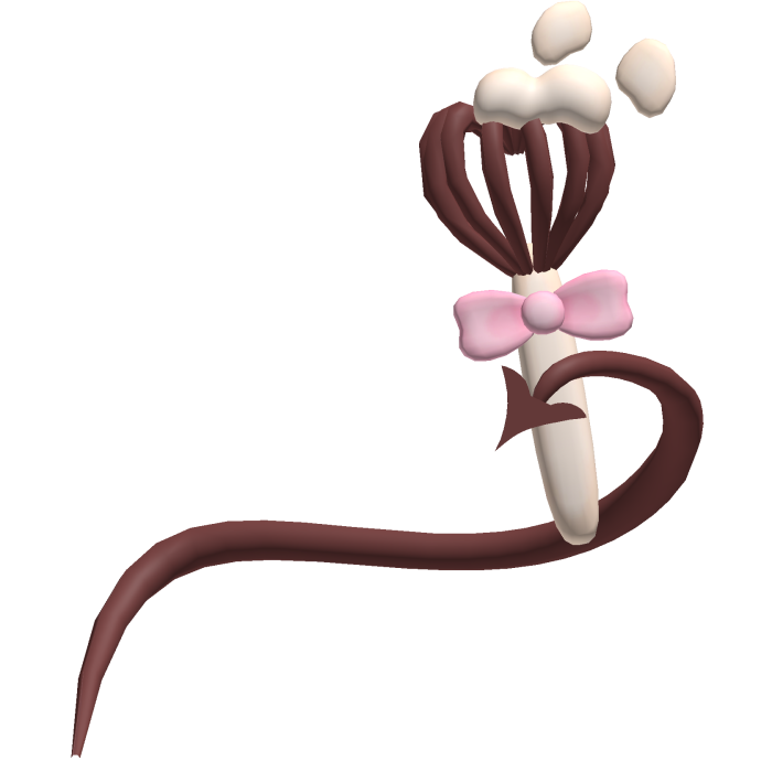 𑣲 devil's little baker halloween devil tail