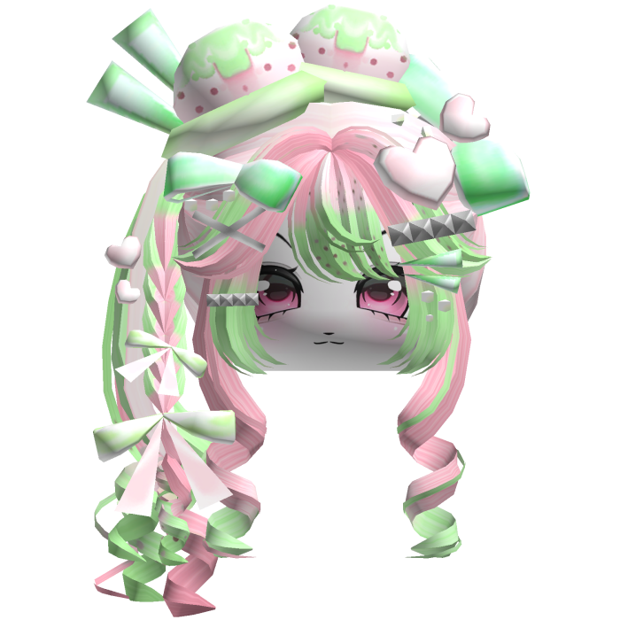 Dessert Cute Mori Kei Ice Cream Combo Green Pink