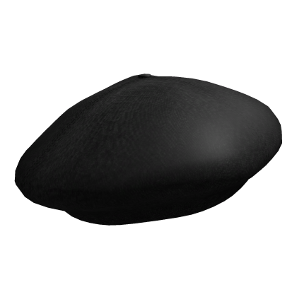 Black Beret [fits with hair] Roblox item