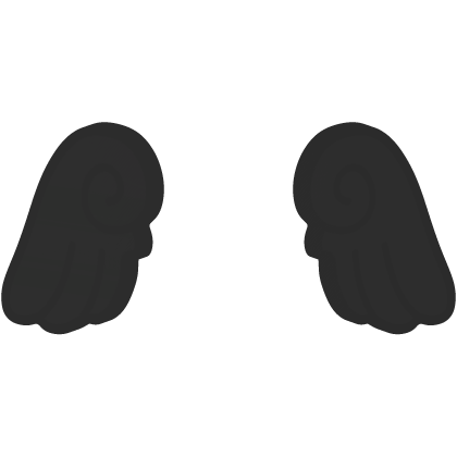 ♡ Cute Chibi Glowing Angel Wings in Black