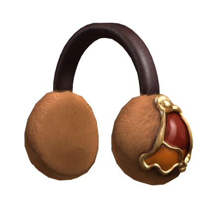 Brown and Gold Frostbell Earmuffs
