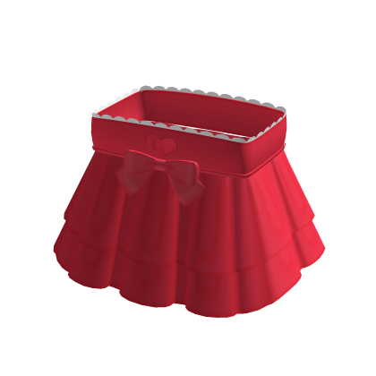 ♡ : cute red heart cut out ruffle dress thumbnail