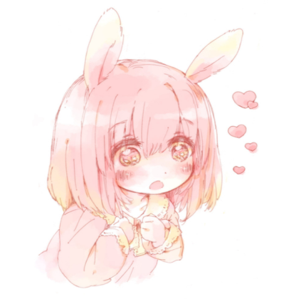 Cute anime bunny 1 Roblox decal