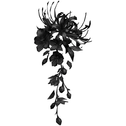 配置 black spider lily vines flower arrangement