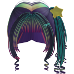 Cute Curly hair mutlicolor