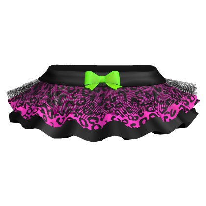 Scene Leopard Print Pink Skirt Black Tulle [3.0]