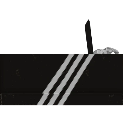 White adidas with black stripes roblox cheap