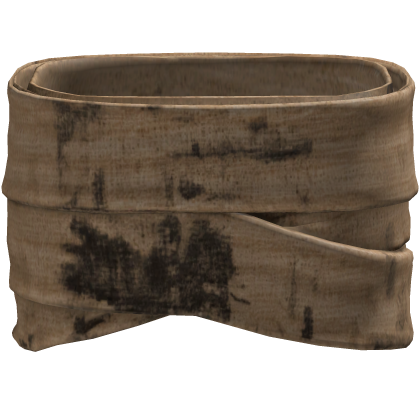 Brown Dirty Bandage Left Arm Wrap