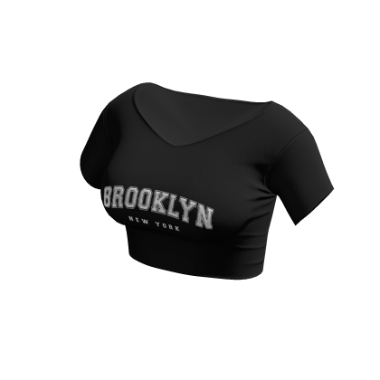 Black Brooklyn Crop Top thumbnail