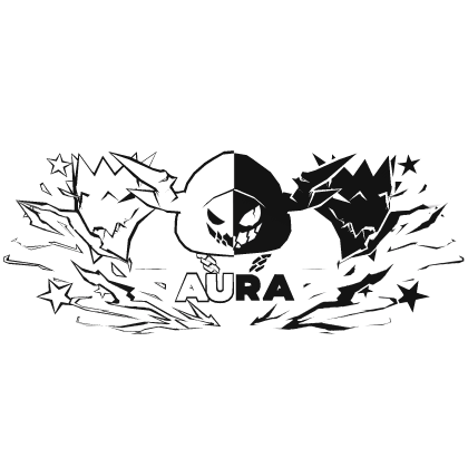 Cartoony Black&White Hood Aura Dragon Wings Combo