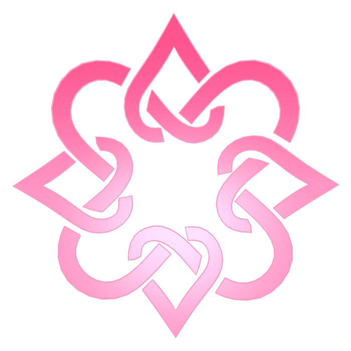 Pink Heart Cross Halo - Fubuki