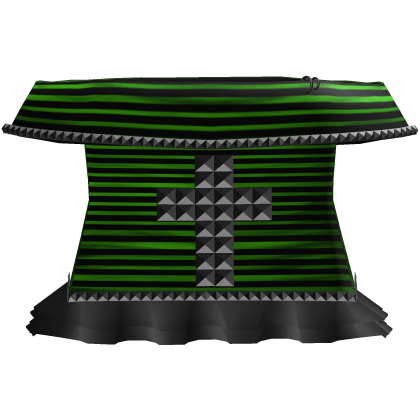 ♡ emo vkei scene doll dress moe (striped green) Roblox item