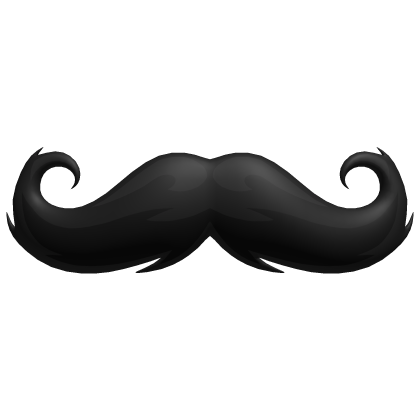 Black Small Mustache Cute Nerdy Fancy Moustache