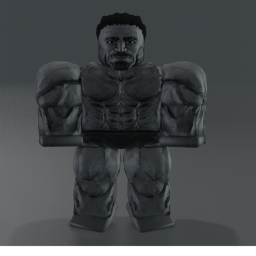 giga chad with weapons