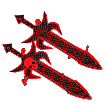Red Hacker Dual Swords Roblox item