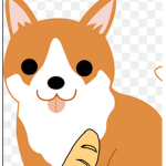Corgi peach tiny baegle