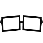 goofy square glasses