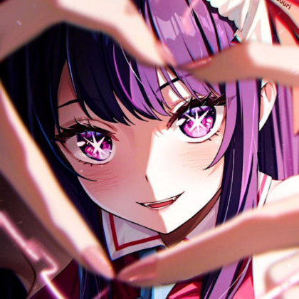 Kawaii | Fang | Vampire | Purple | Blur | Anime Roblox decal